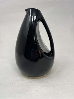 Vintage MCM Kenwood studio Pottery Black Pitcher #945 Preowned Great Condition